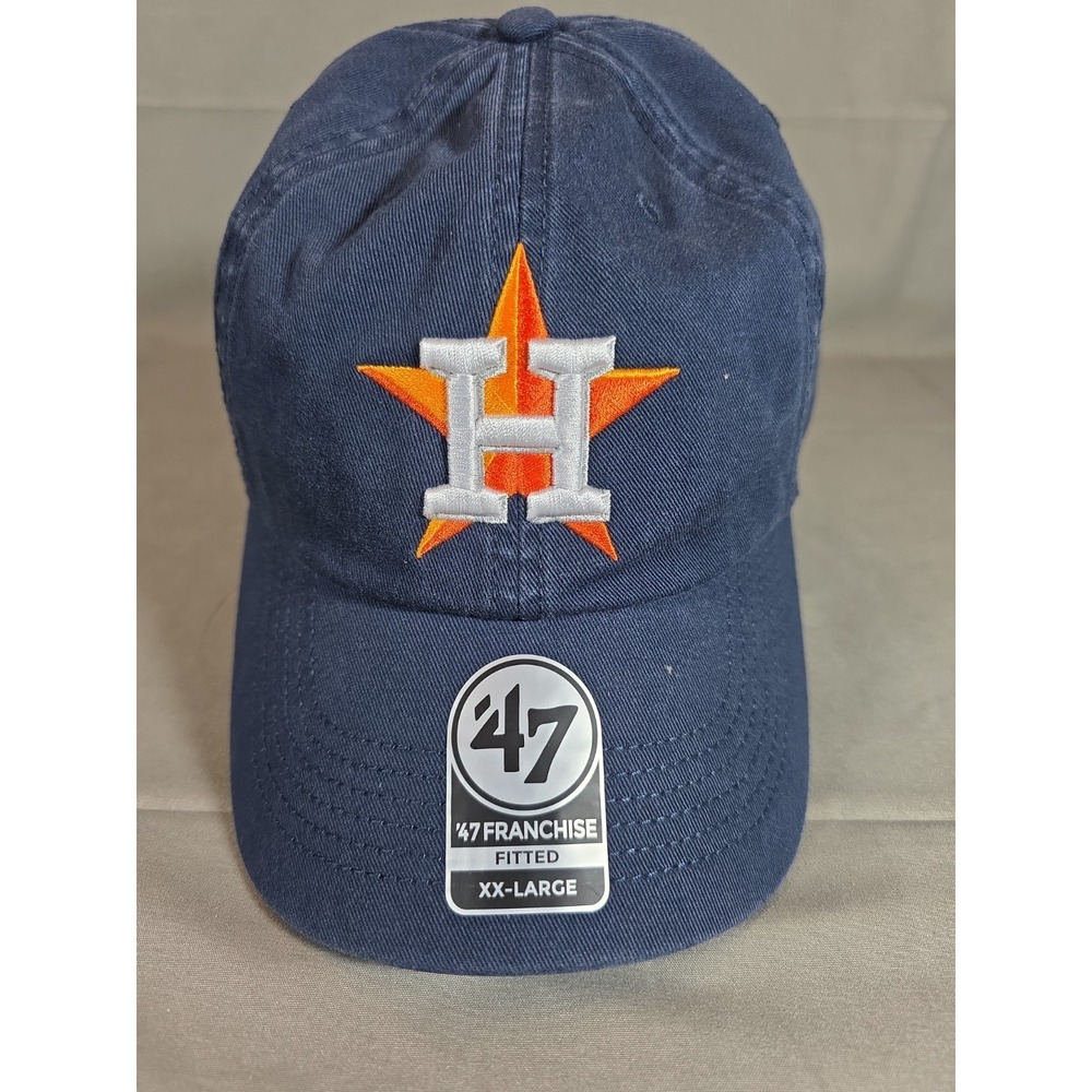 Houston Astros 47 Brand Clean Up Adustable Hat Cap Blue XXL